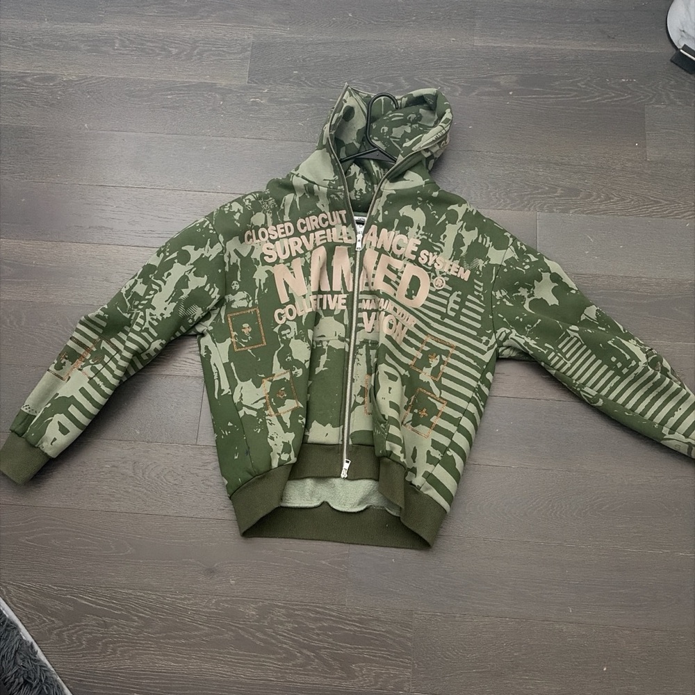 Men's Green Camouflage Hoodie